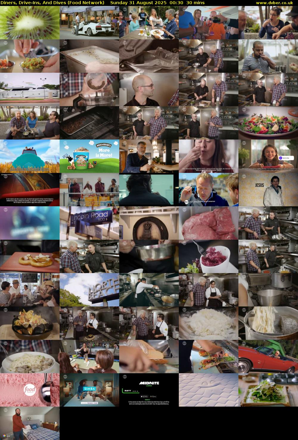 Diners, Drive-Ins, And Dives (Food Network) Sunday 31 August 2025 00:30 - 01:00