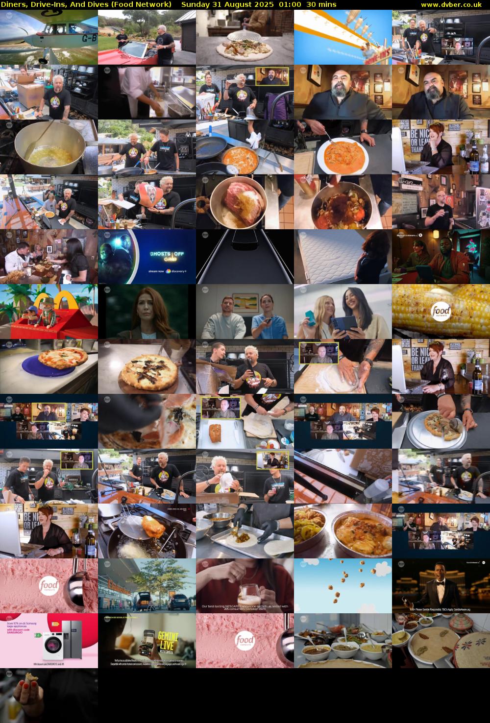 Diners, Drive-Ins, And Dives (Food Network) Sunday 31 August 2025 01:00 - 01:30