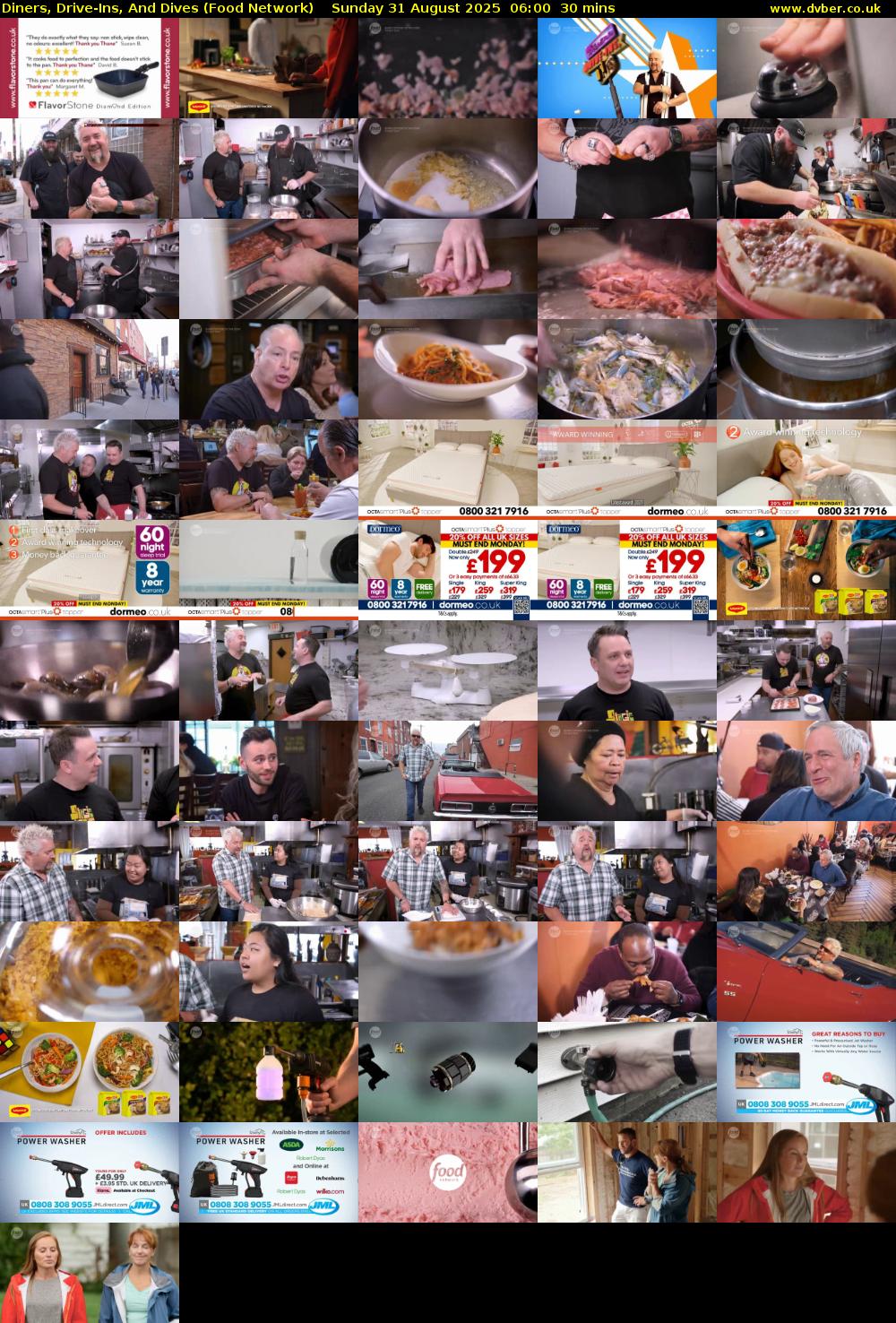 Diners, Drive-Ins, And Dives (Food Network) Sunday 31 August 2025 06:00 - 06:30