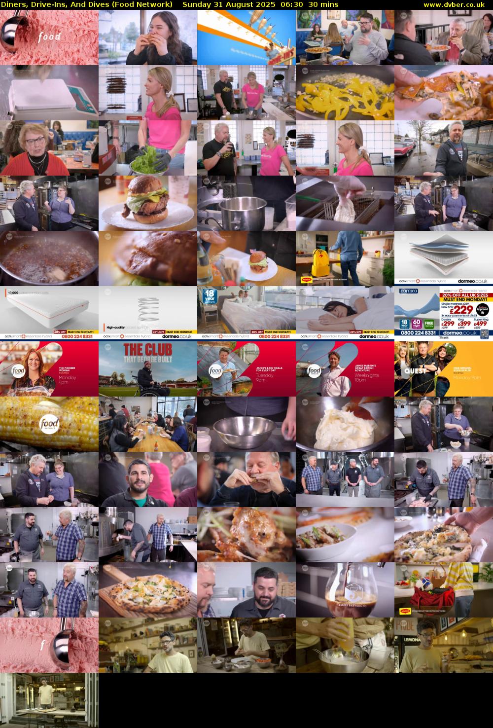 Diners, Drive-Ins, And Dives (Food Network) Sunday 31 August 2025 06:30 - 07:00