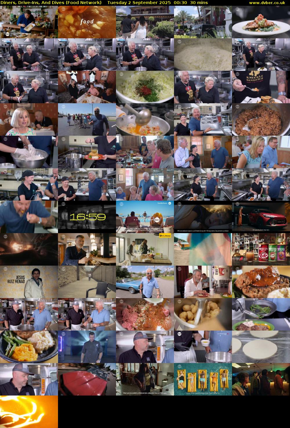 Diners, Drive-Ins, And Dives (Food Network) Tuesday 2 September 2025 00:30 - 01:00