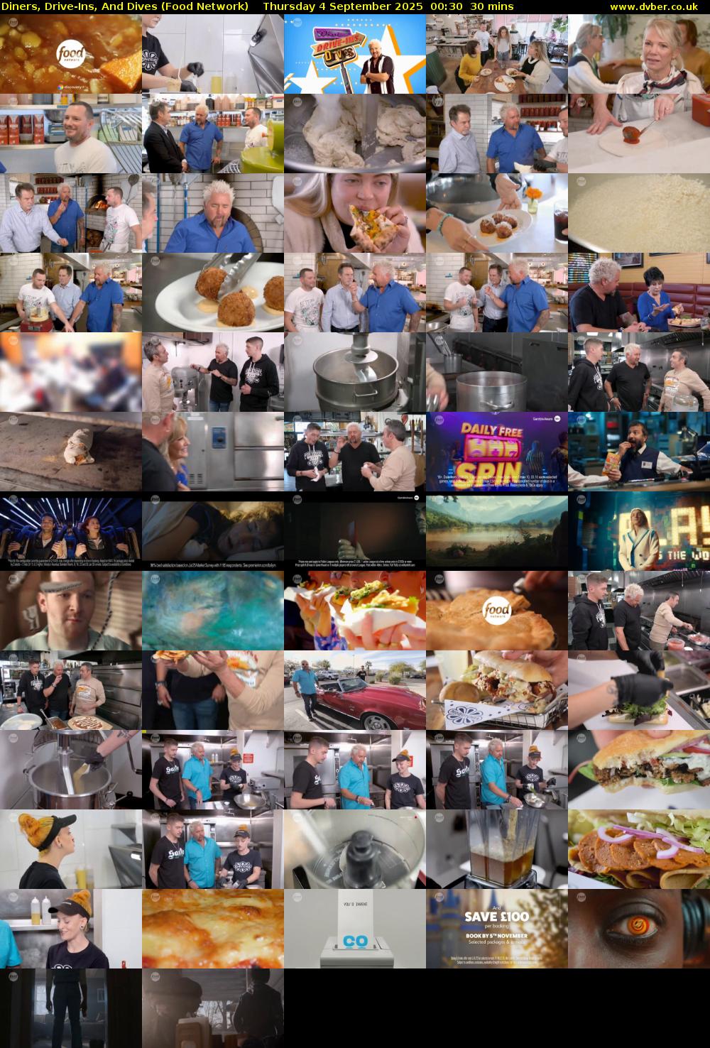Diners, Drive-Ins, And Dives (Food Network) Thursday 4 September 2025 00:30 - 01:00
