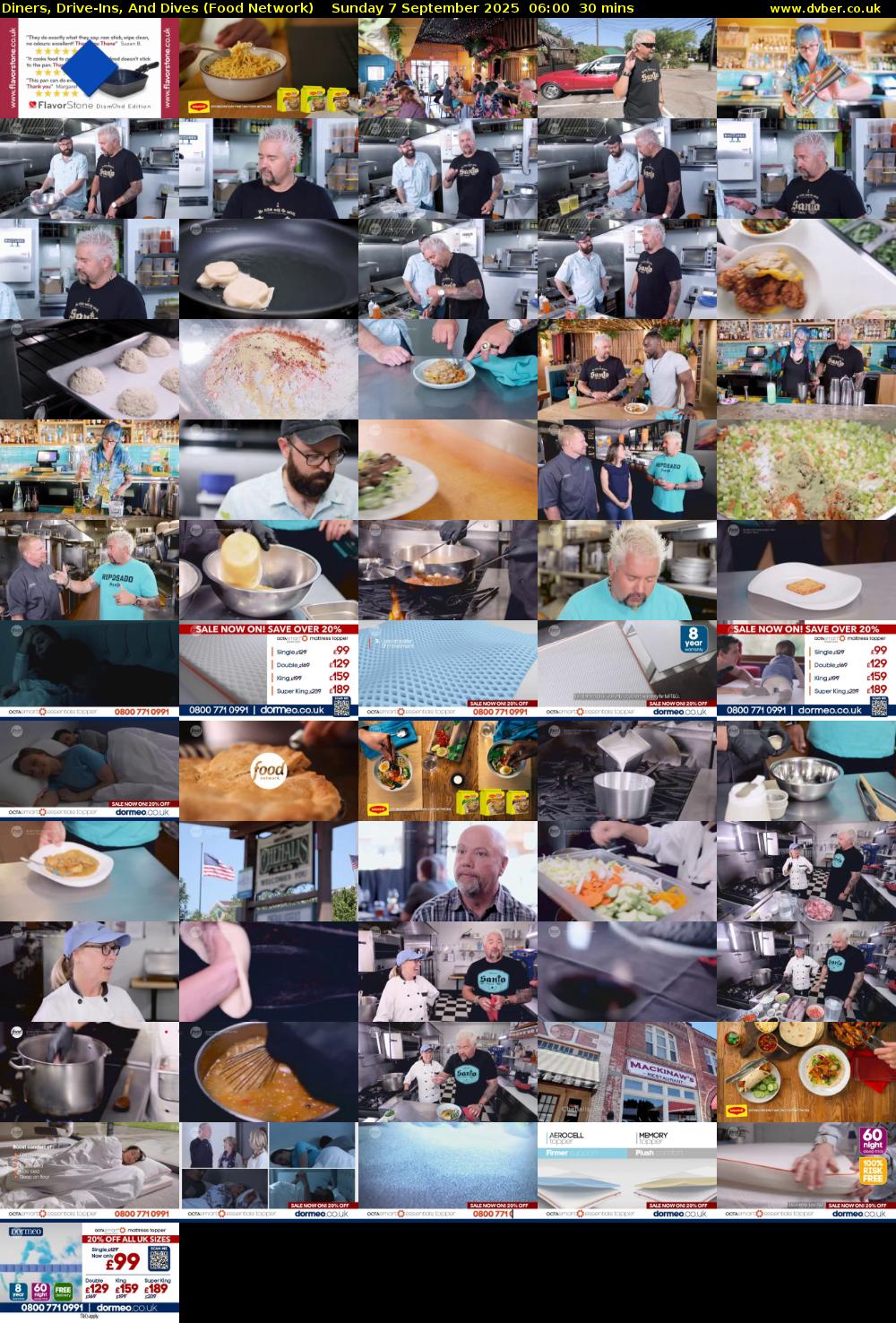 Diners, Drive-Ins, And Dives (Food Network) Sunday 7 September 2025 06:00 - 06:30