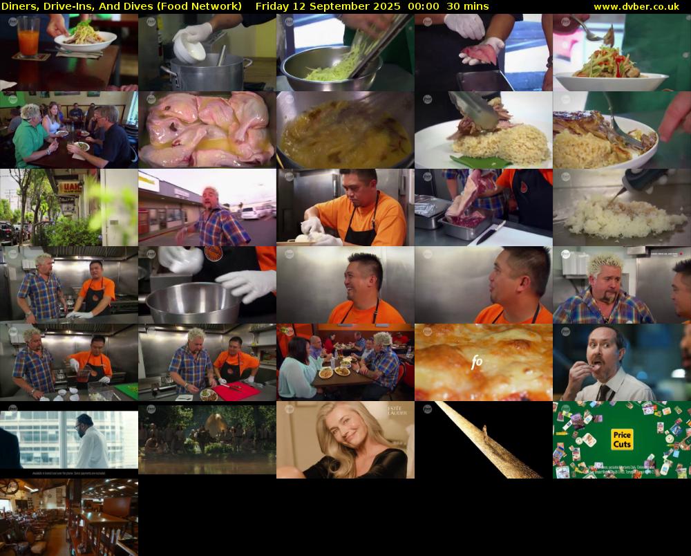 Diners, Drive-Ins, And Dives (Food Network) Friday 12 September 2025 00:00 - 00:30
