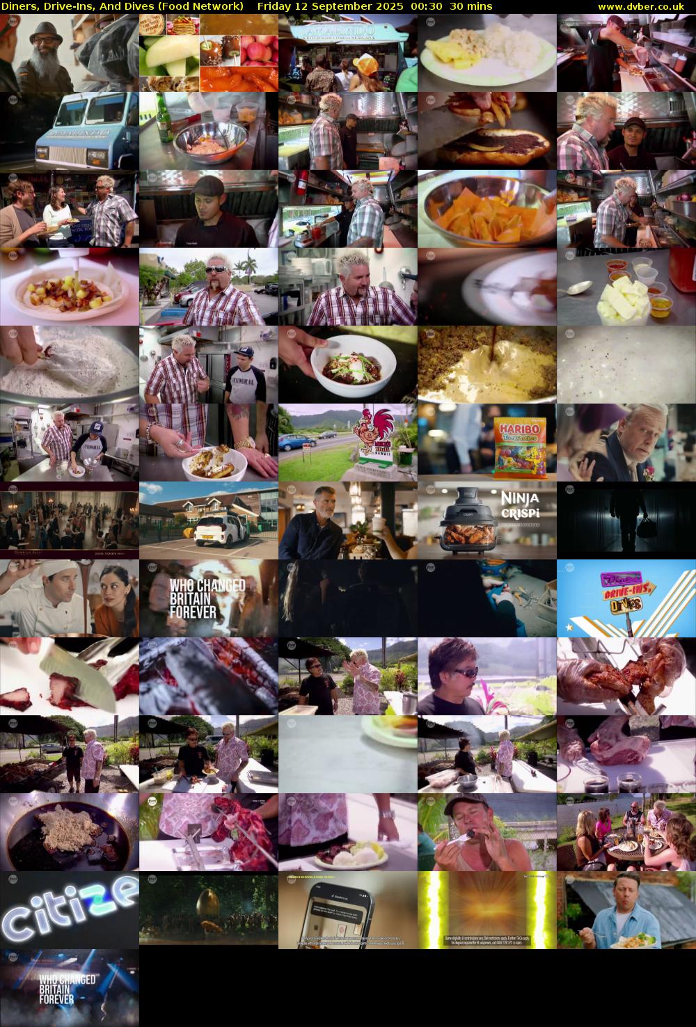 Diners, Drive-Ins, And Dives (Food Network) Friday 12 September 2025 00:30 - 01:00