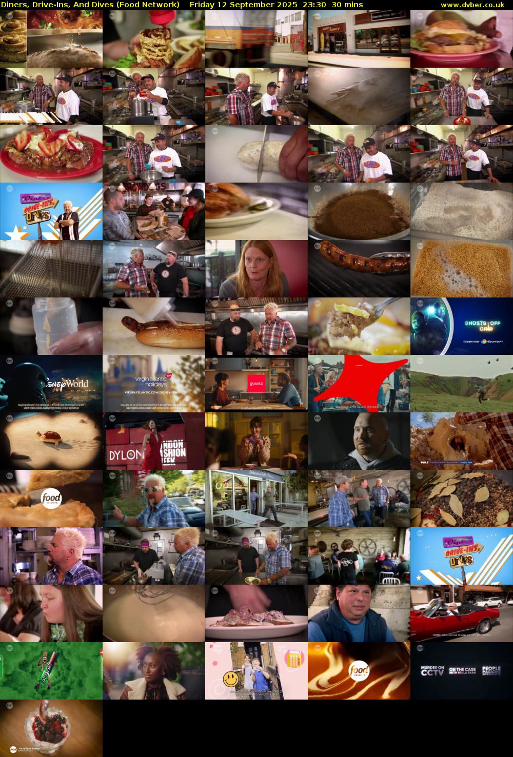Diners, Drive-Ins, And Dives (Food Network) Friday 12 September 2025 23:30 - 00:00