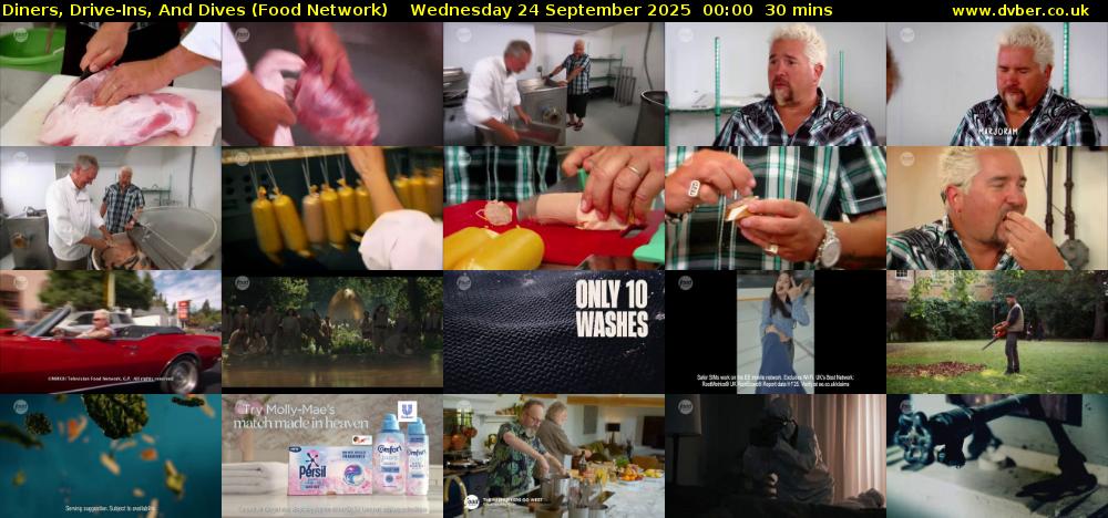 Diners, Drive-Ins, And Dives (Food Network) Wednesday 24 September 2025 00:00 - 00:30