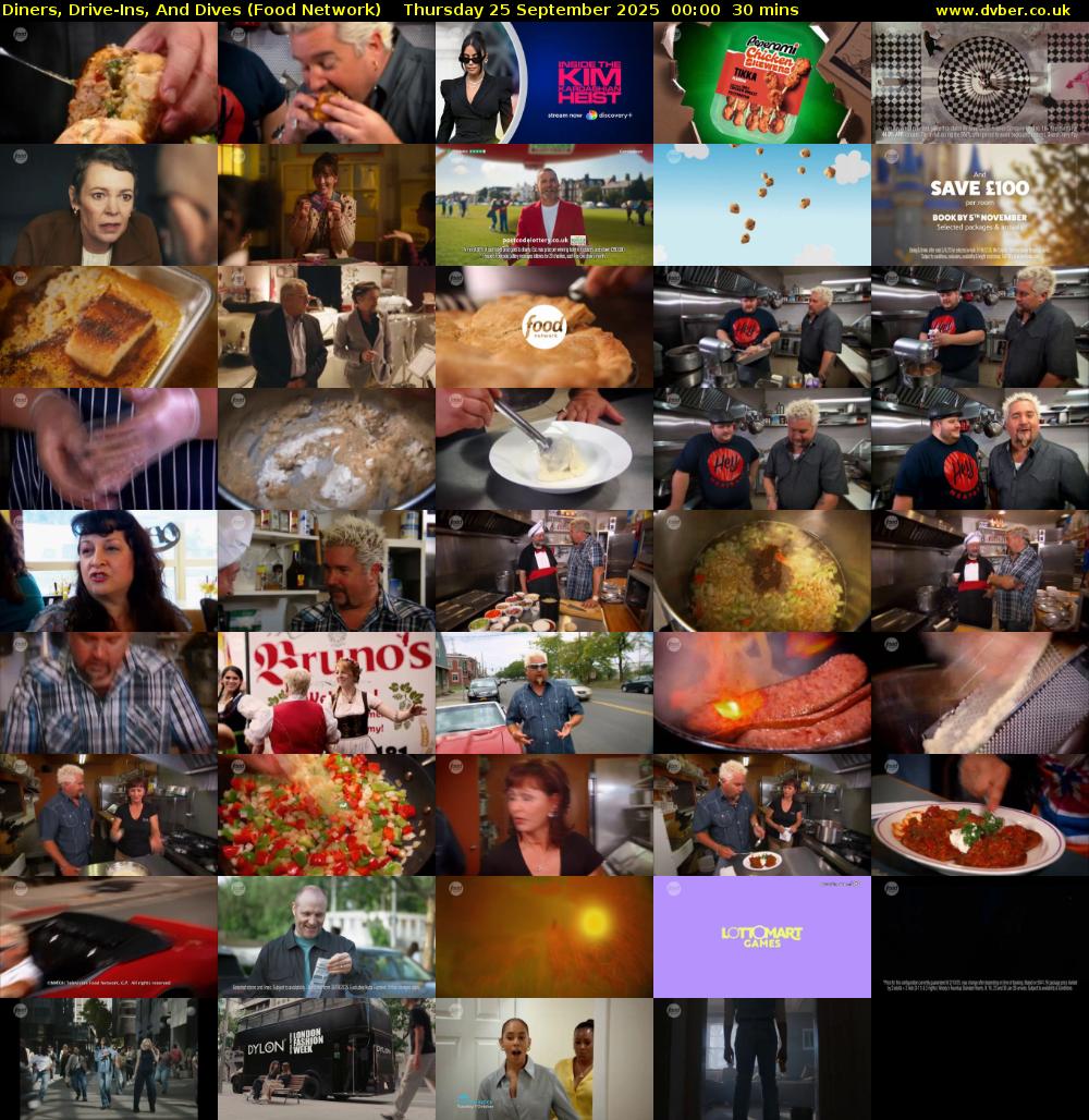 Diners, Drive-Ins, And Dives (Food Network) Thursday 25 September 2025 00:00 - 00:30