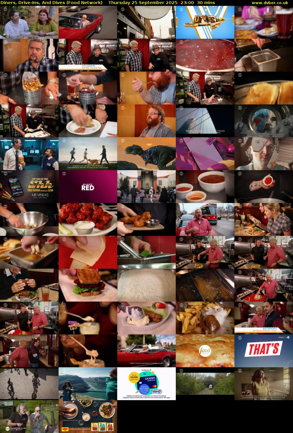 Diners, Drive-Ins, And Dives (Food Network) Thursday 25 September 2025 23:00 - 23:30