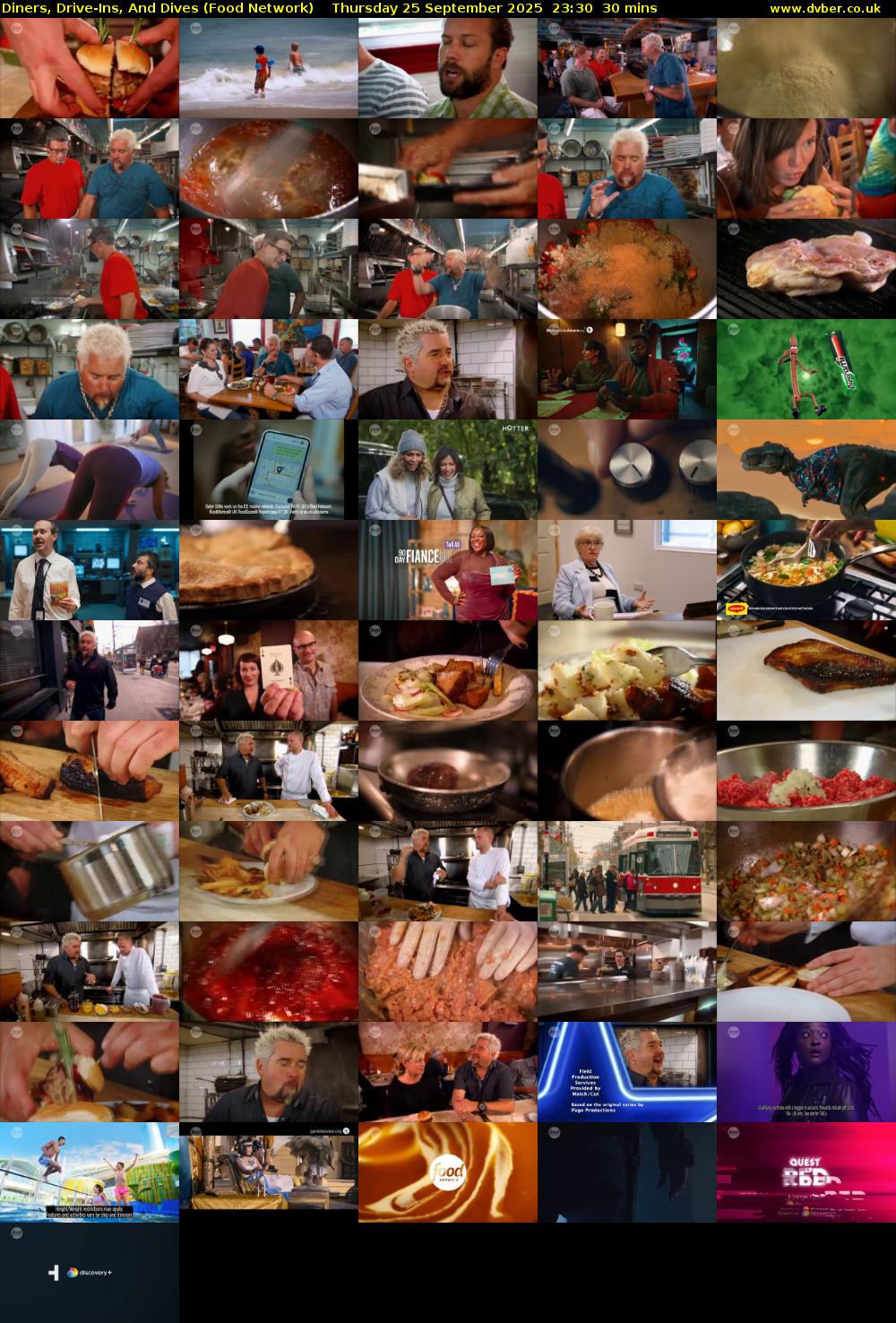 Diners, Drive-Ins, And Dives (Food Network) Thursday 25 September 2025 23:30 - 00:00