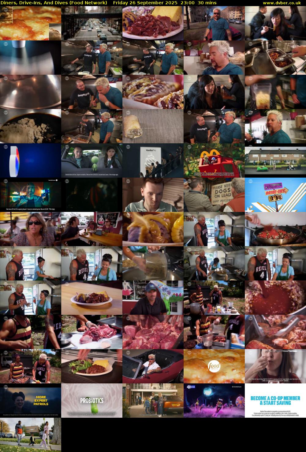 Diners, Drive-Ins, And Dives (Food Network) Friday 26 September 2025 23:00 - 23:30