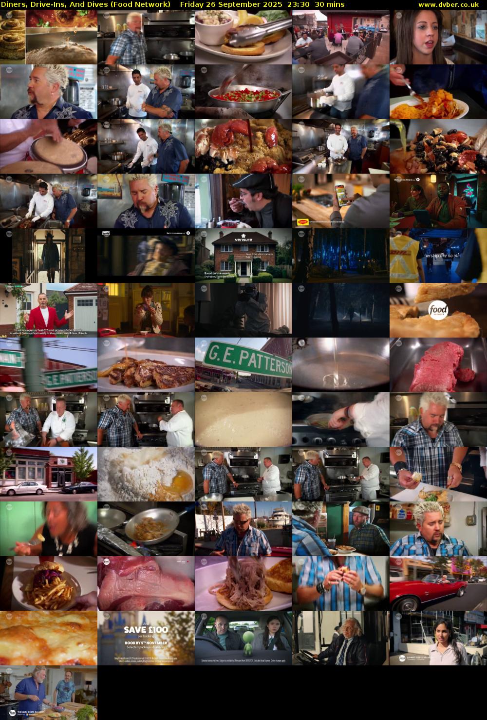 Diners, Drive-Ins, And Dives (Food Network) Friday 26 September 2025 23:30 - 00:00