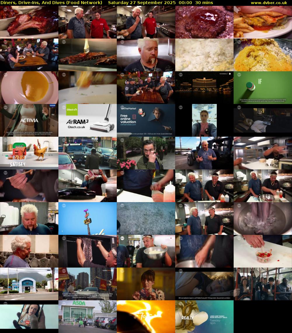Diners, Drive-Ins, And Dives (Food Network) Saturday 27 September 2025 00:00 - 00:30