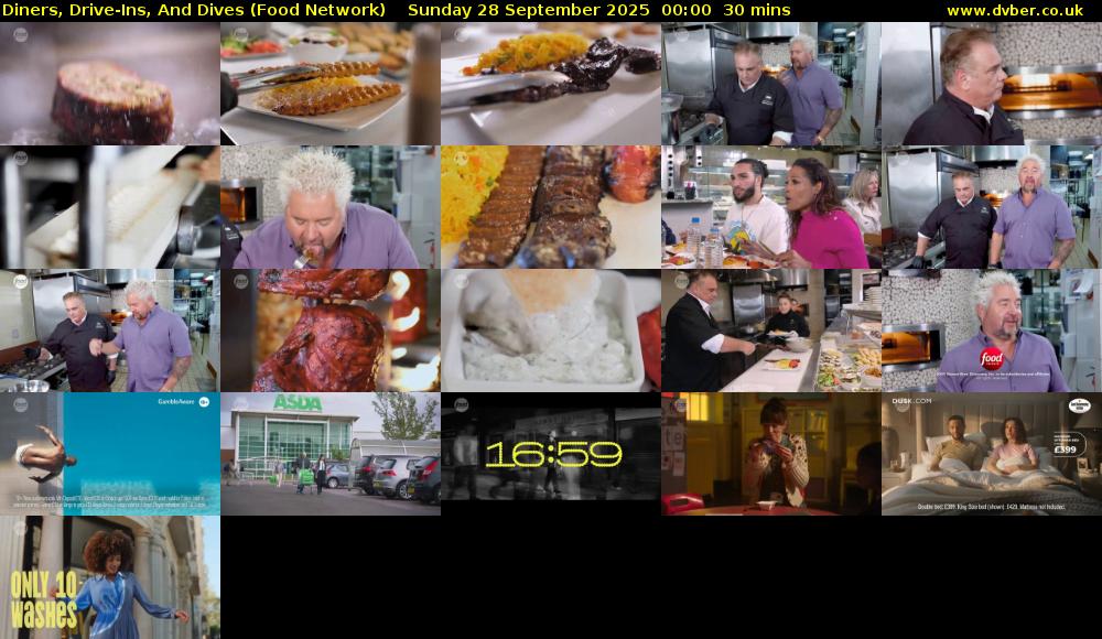 Diners, Drive-Ins, And Dives (Food Network) Sunday 28 September 2025 00:00 - 00:30