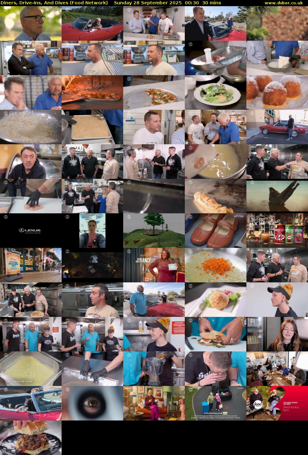 Diners, Drive-Ins, And Dives (Food Network) Sunday 28 September 2025 00:30 - 01:00