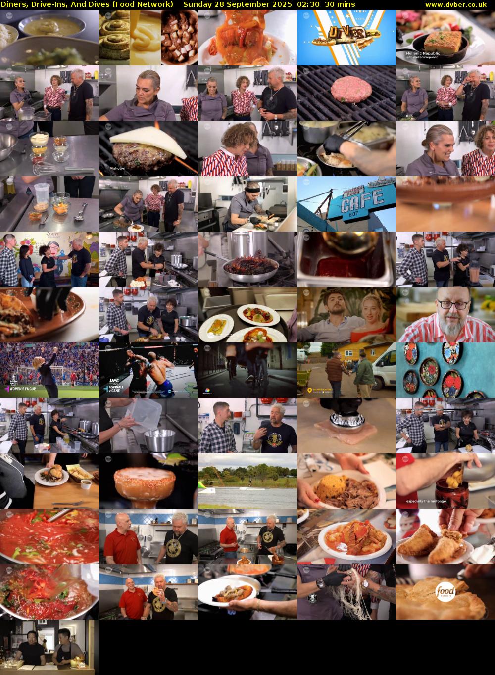 Diners, Drive-Ins, And Dives (Food Network) Sunday 28 September 2025 02:30 - 03:00