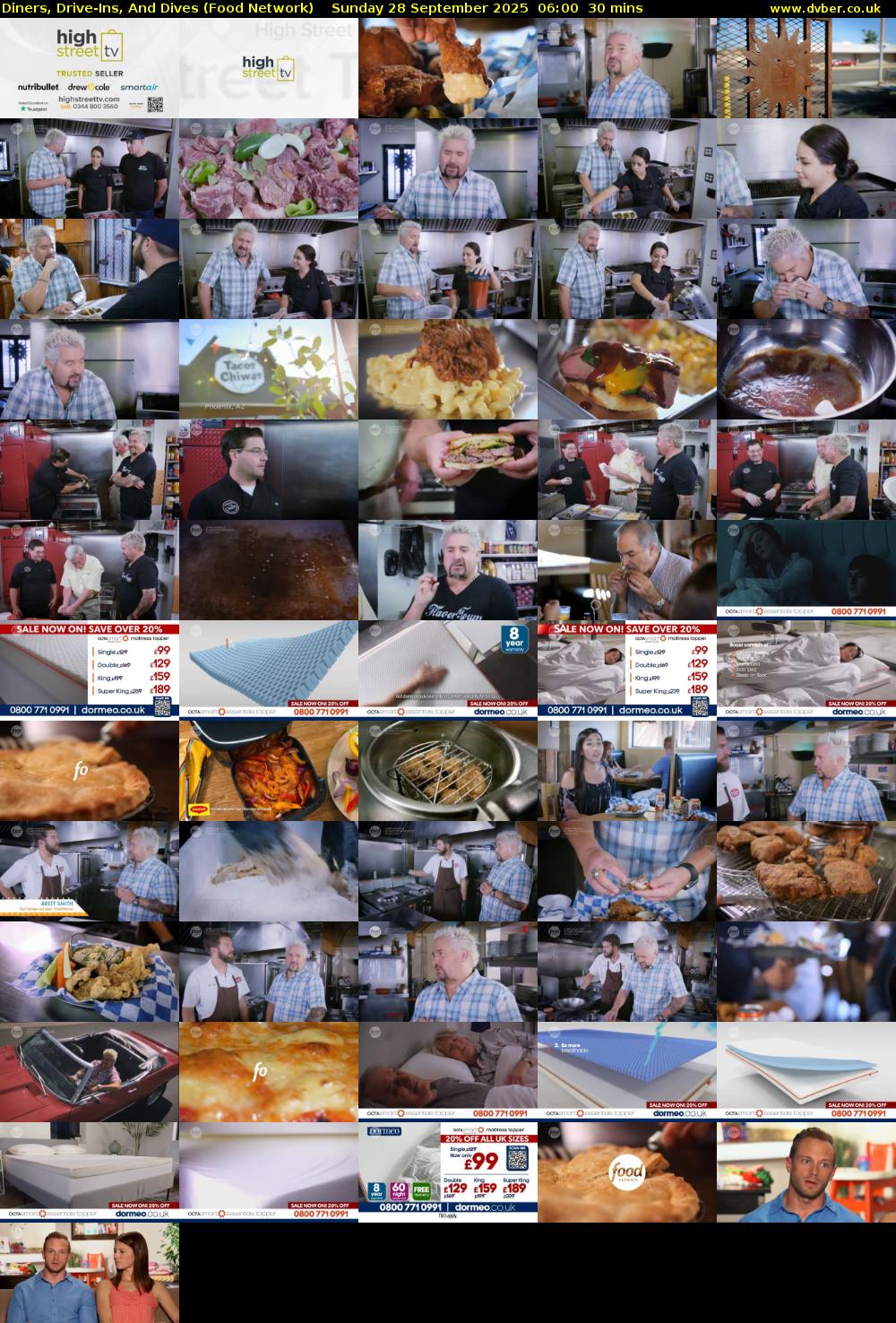 Diners, Drive-Ins, And Dives (Food Network) Sunday 28 September 2025 06:00 - 06:30