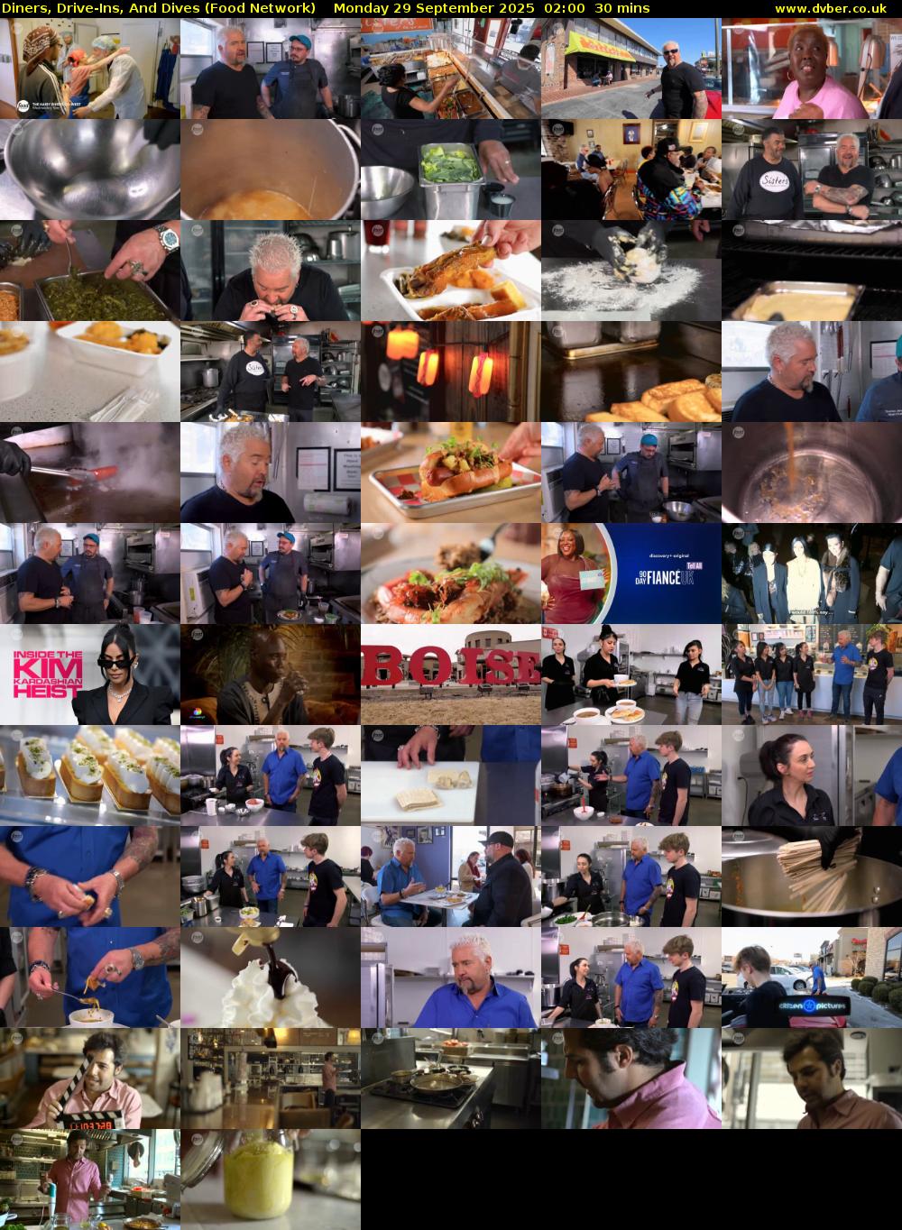 Diners, Drive-Ins, And Dives (Food Network) Monday 29 September 2025 02:00 - 02:30