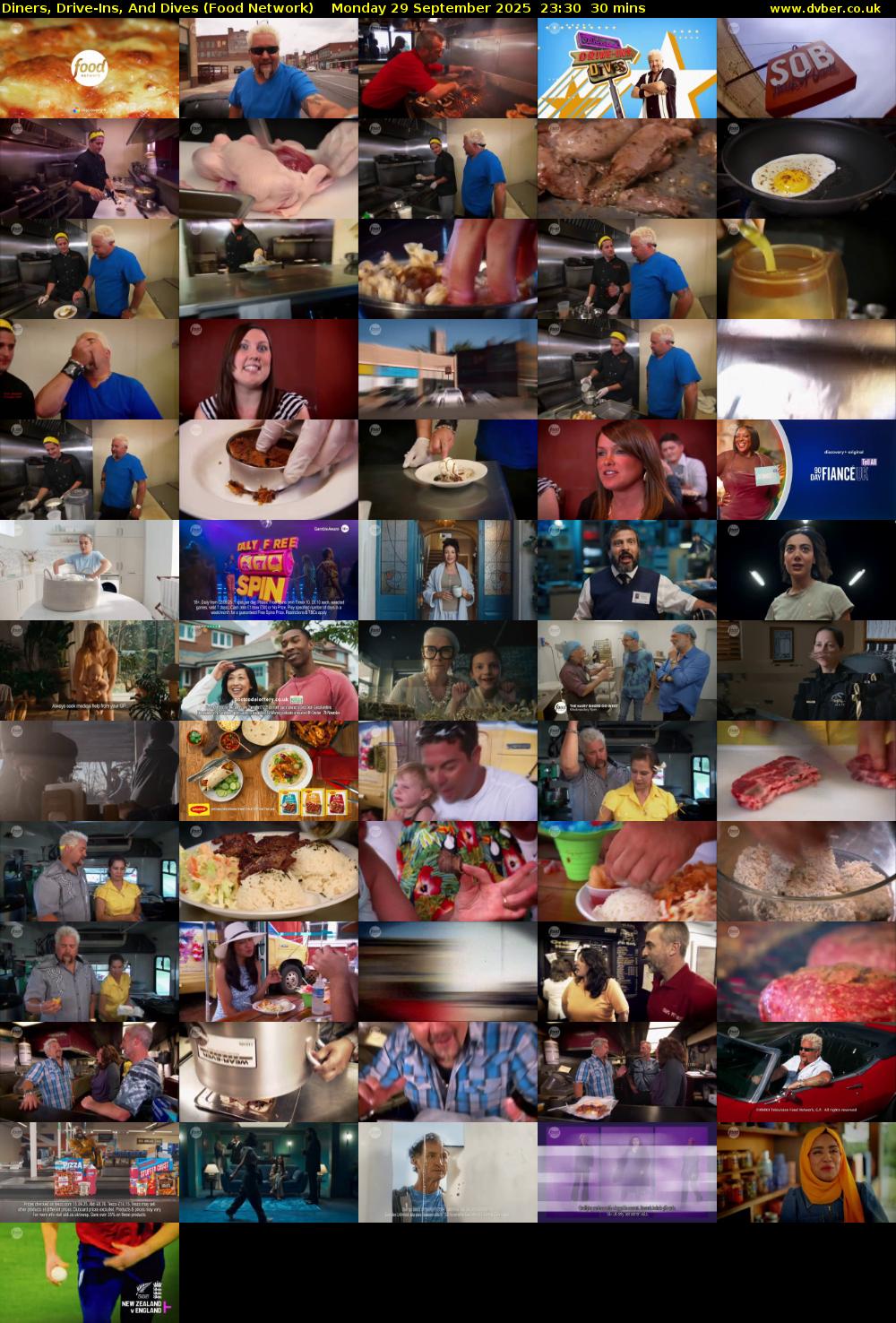 Diners, Drive-Ins, And Dives (Food Network) Monday 29 September 2025 23:30 - 00:00