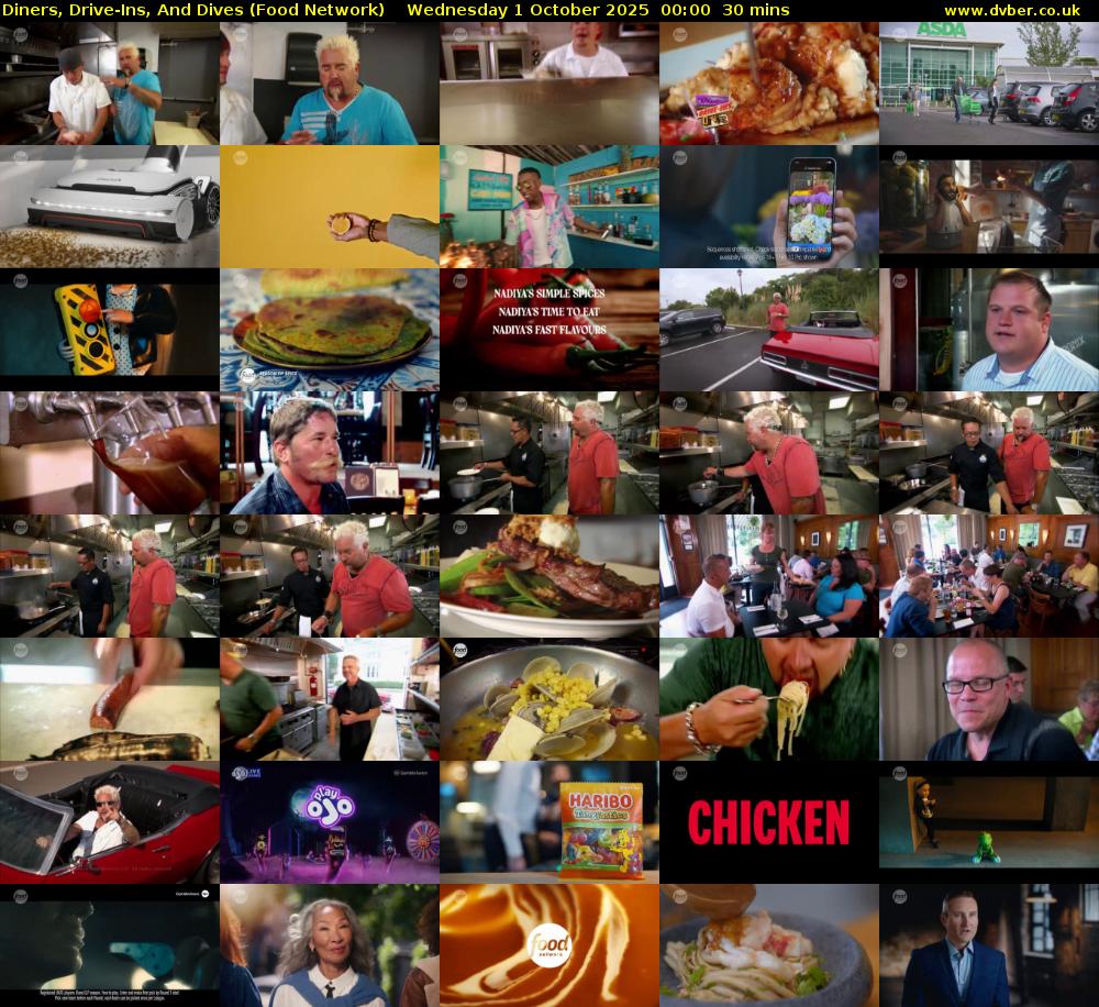 Diners, Drive-Ins, And Dives (Food Network) Wednesday 1 October 2025 00:00 - 00:30