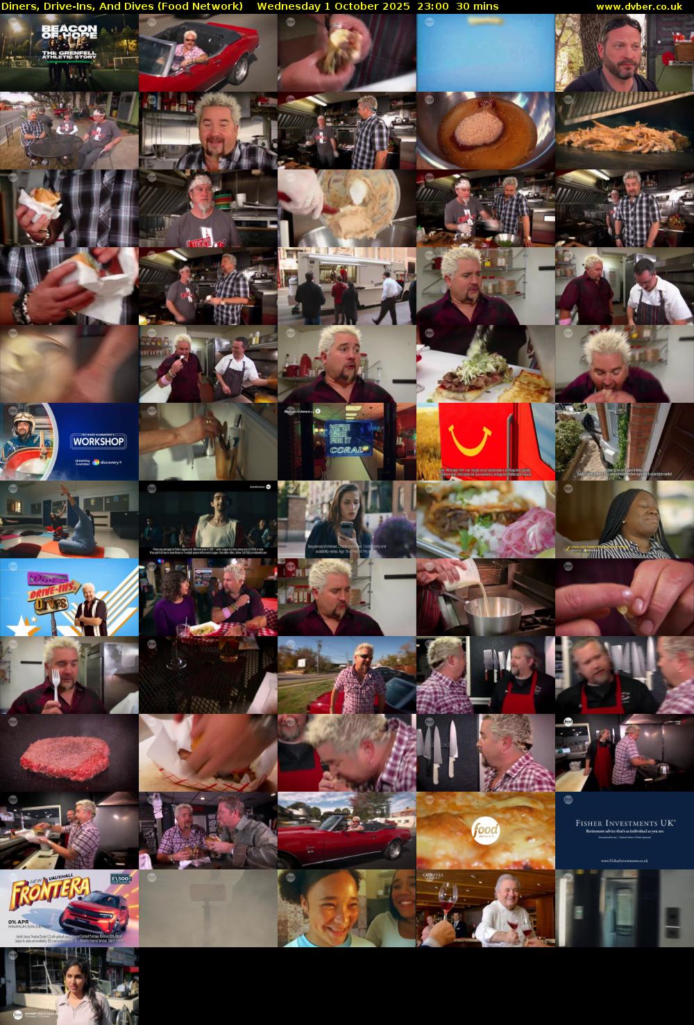 Diners, Drive-Ins, And Dives (Food Network) Wednesday 1 October 2025 23:00 - 23:30