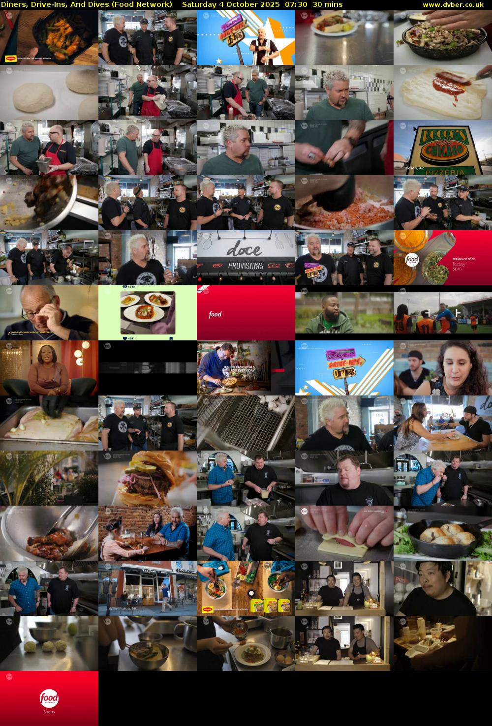 Diners, Drive-Ins, And Dives (Food Network) Saturday 4 October 2025 07:30 - 08:00