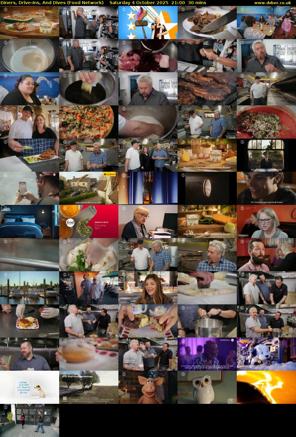 Diners, Drive-Ins, And Dives (Food Network) Saturday 4 October 2025 21:00 - 21:30