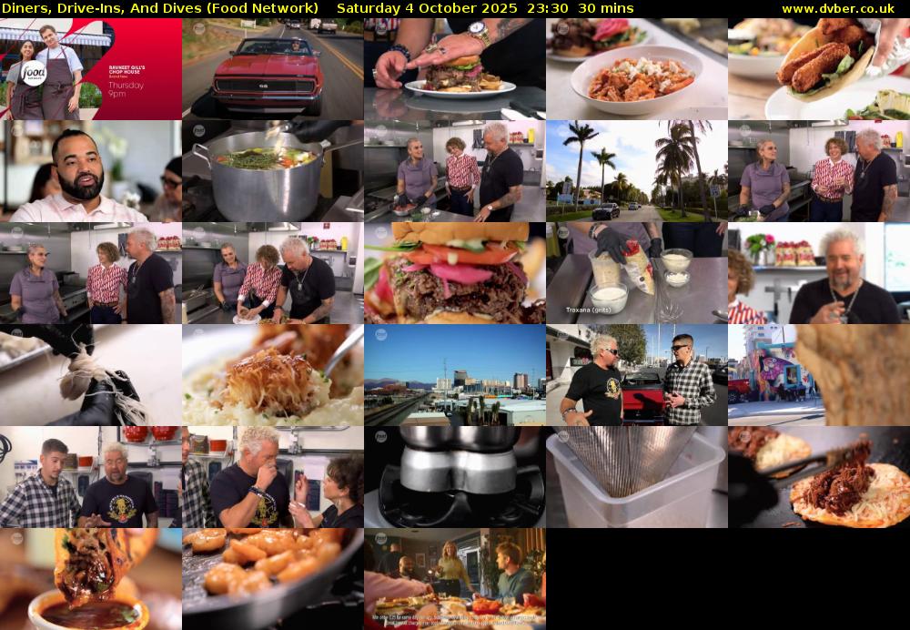 Diners, Drive-Ins, And Dives (Food Network) Saturday 4 October 2025 23:30 - 00:00