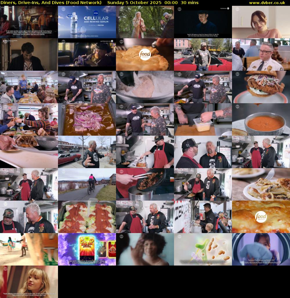 Diners, Drive-Ins, And Dives (Food Network) Sunday 5 October 2025 00:00 - 00:30