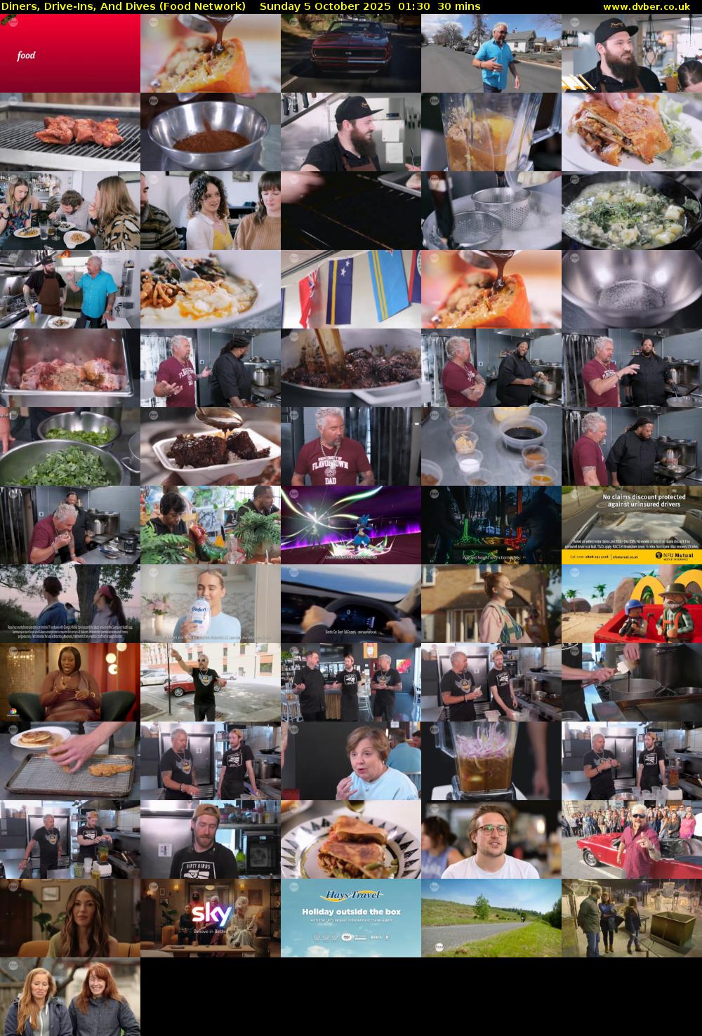 Diners, Drive-Ins, And Dives (Food Network) Sunday 5 October 2025 01:30 - 02:00