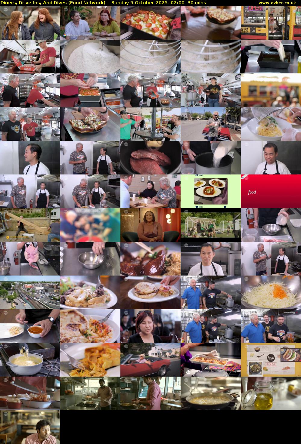 Diners, Drive-Ins, And Dives (Food Network) Sunday 5 October 2025 02:00 - 02:30