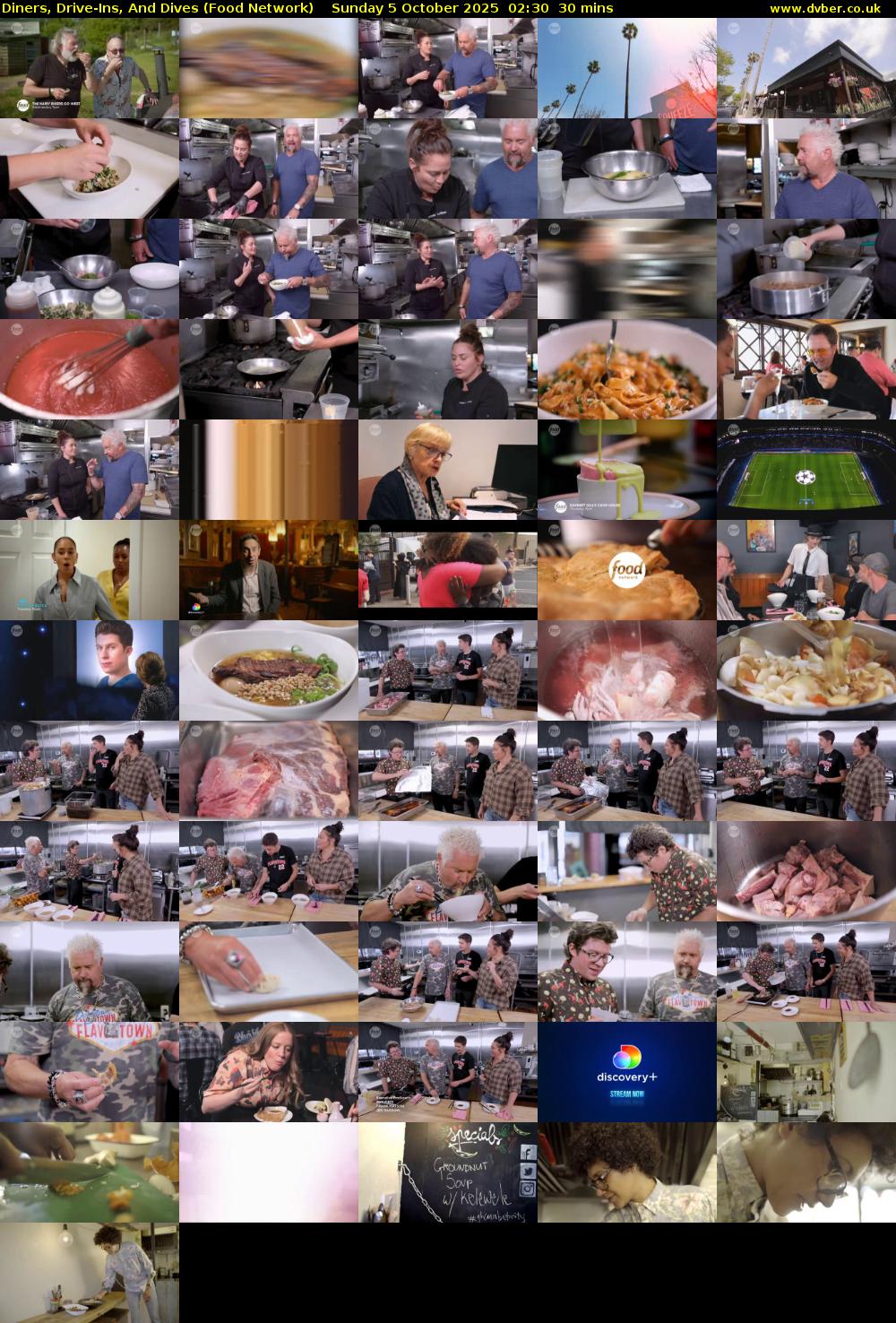 Diners, Drive-Ins, And Dives (Food Network) Sunday 5 October 2025 02:30 - 03:00