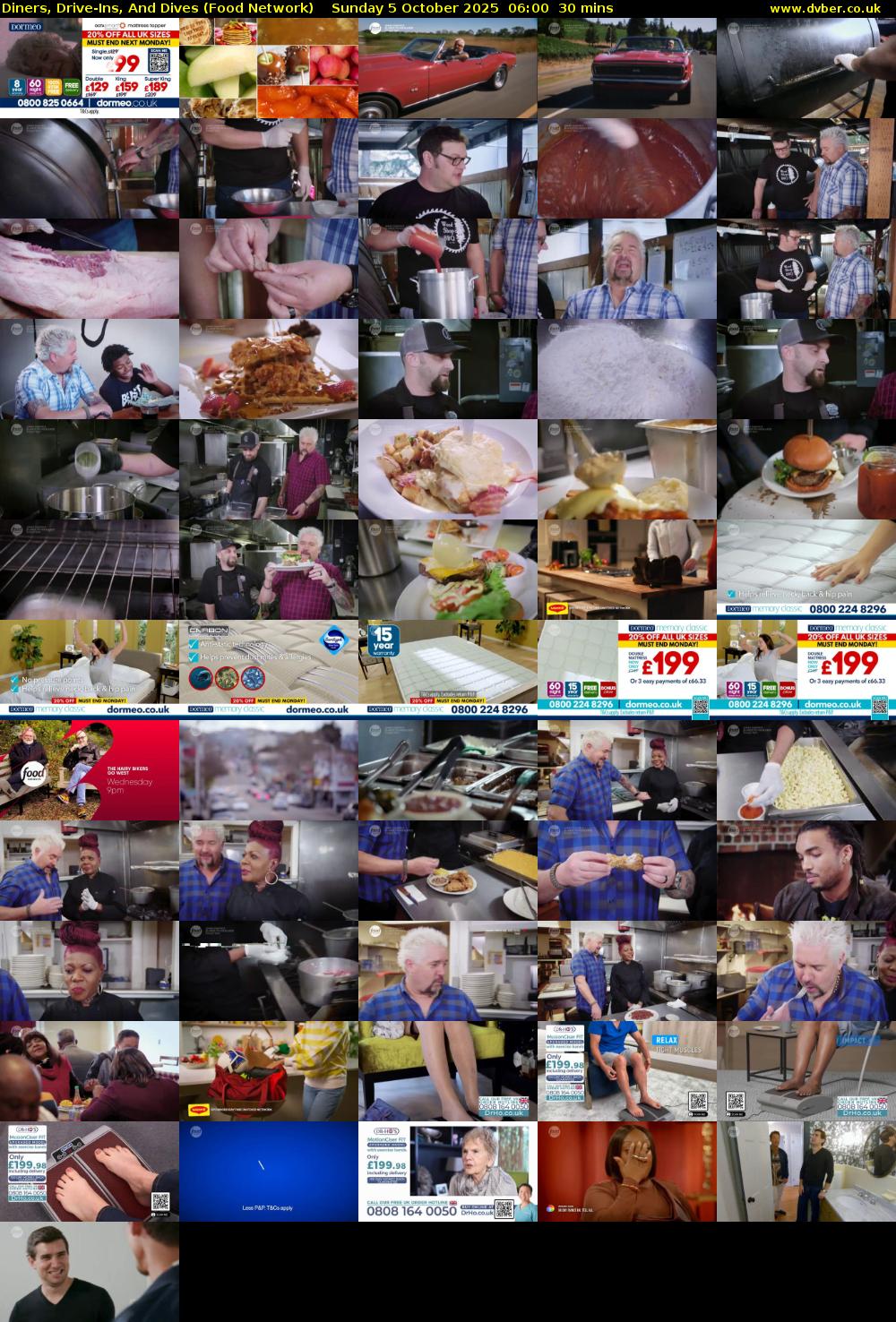 Diners, Drive-Ins, And Dives (Food Network) Sunday 5 October 2025 06:00 - 06:30
