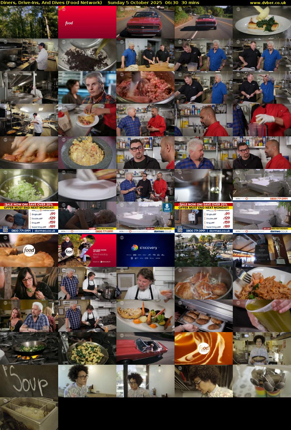 Diners, Drive-Ins, And Dives (Food Network) Sunday 5 October 2025 06:30 - 07:00