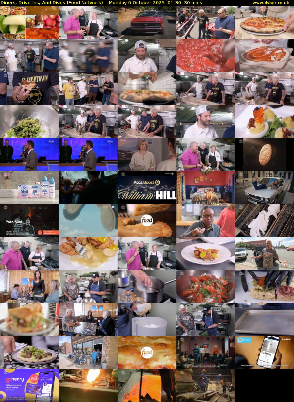 Diners, Drive-Ins, And Dives (Food Network) Monday 6 October 2025 01:30 - 02:00
