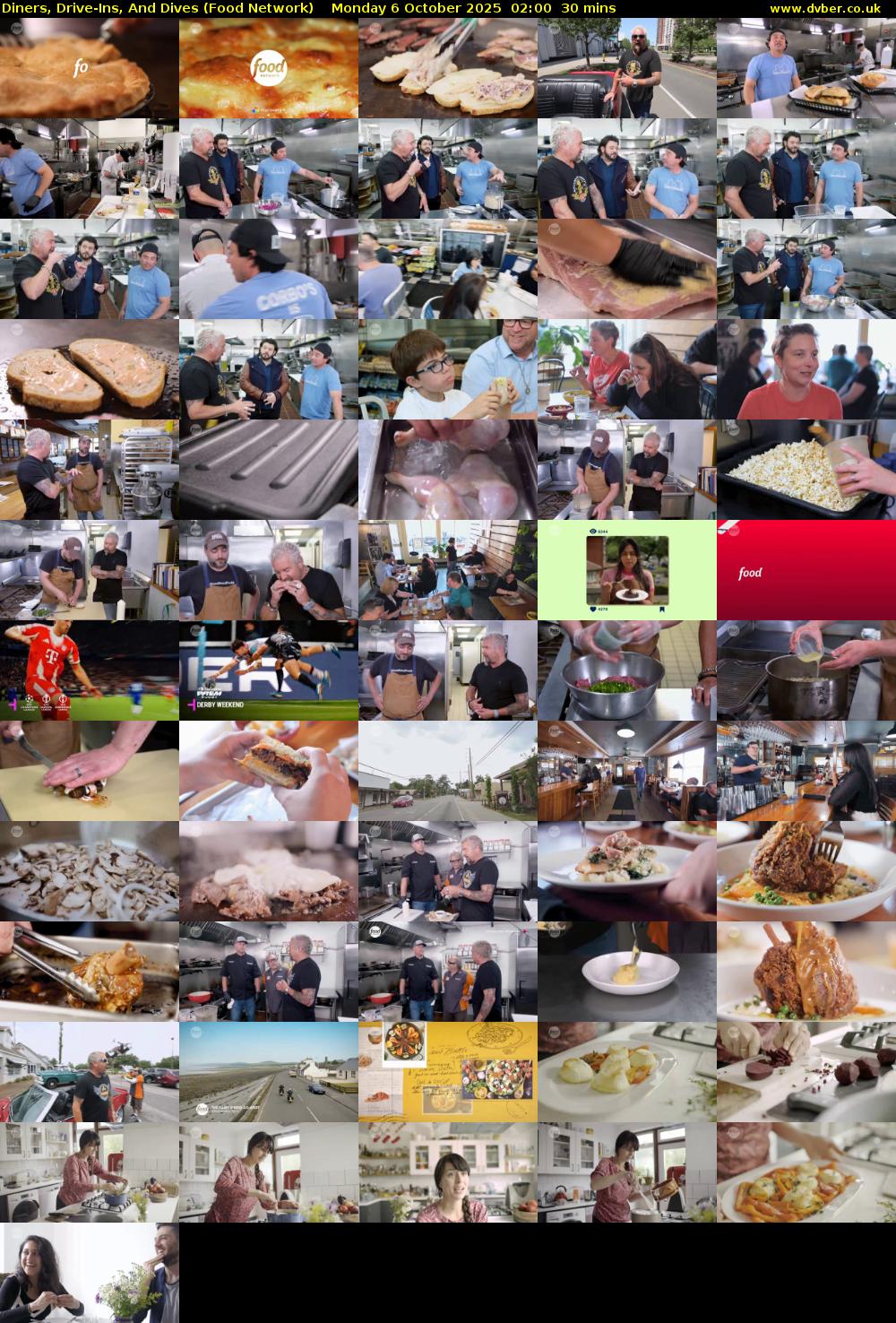 Diners, Drive-Ins, And Dives (Food Network) Monday 6 October 2025 02:00 - 02:30