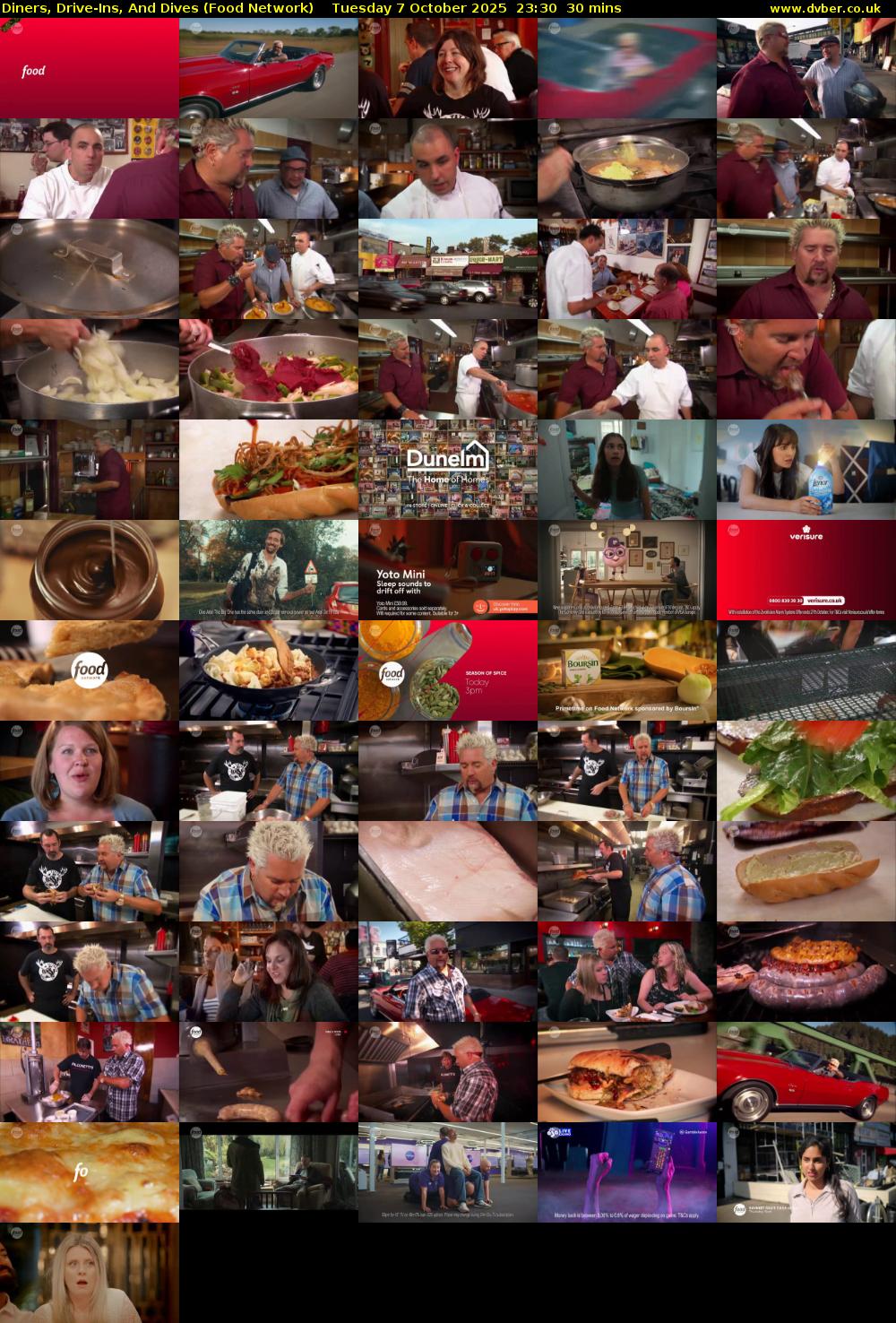 Diners, Drive-Ins, And Dives (Food Network) Tuesday 7 October 2025 23:30 - 00:00