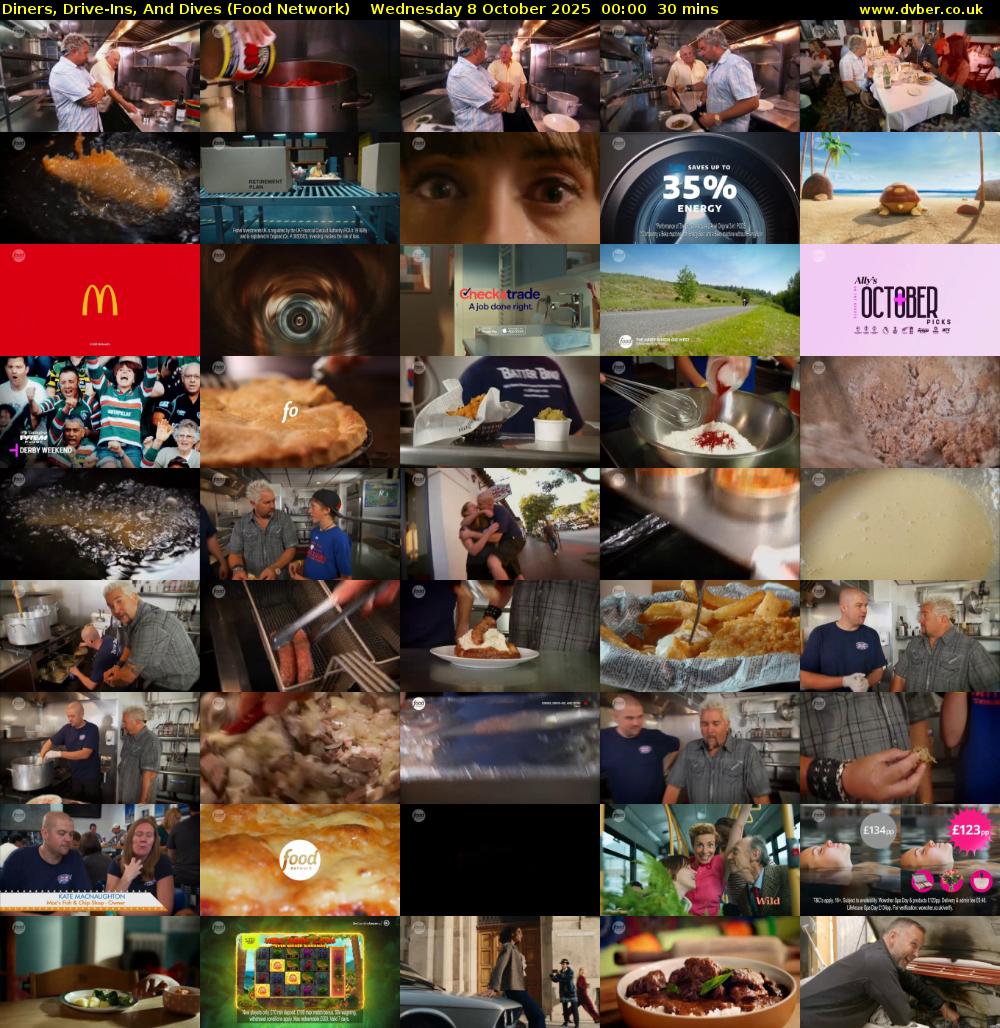 Diners, Drive-Ins, And Dives (Food Network) Wednesday 8 October 2025 00:00 - 00:30