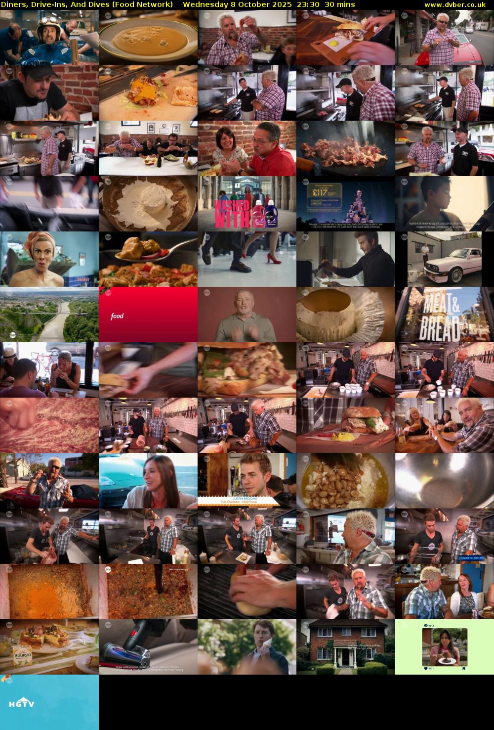 Diners, Drive-Ins, And Dives (Food Network) Wednesday 8 October 2025 23:30 - 00:00