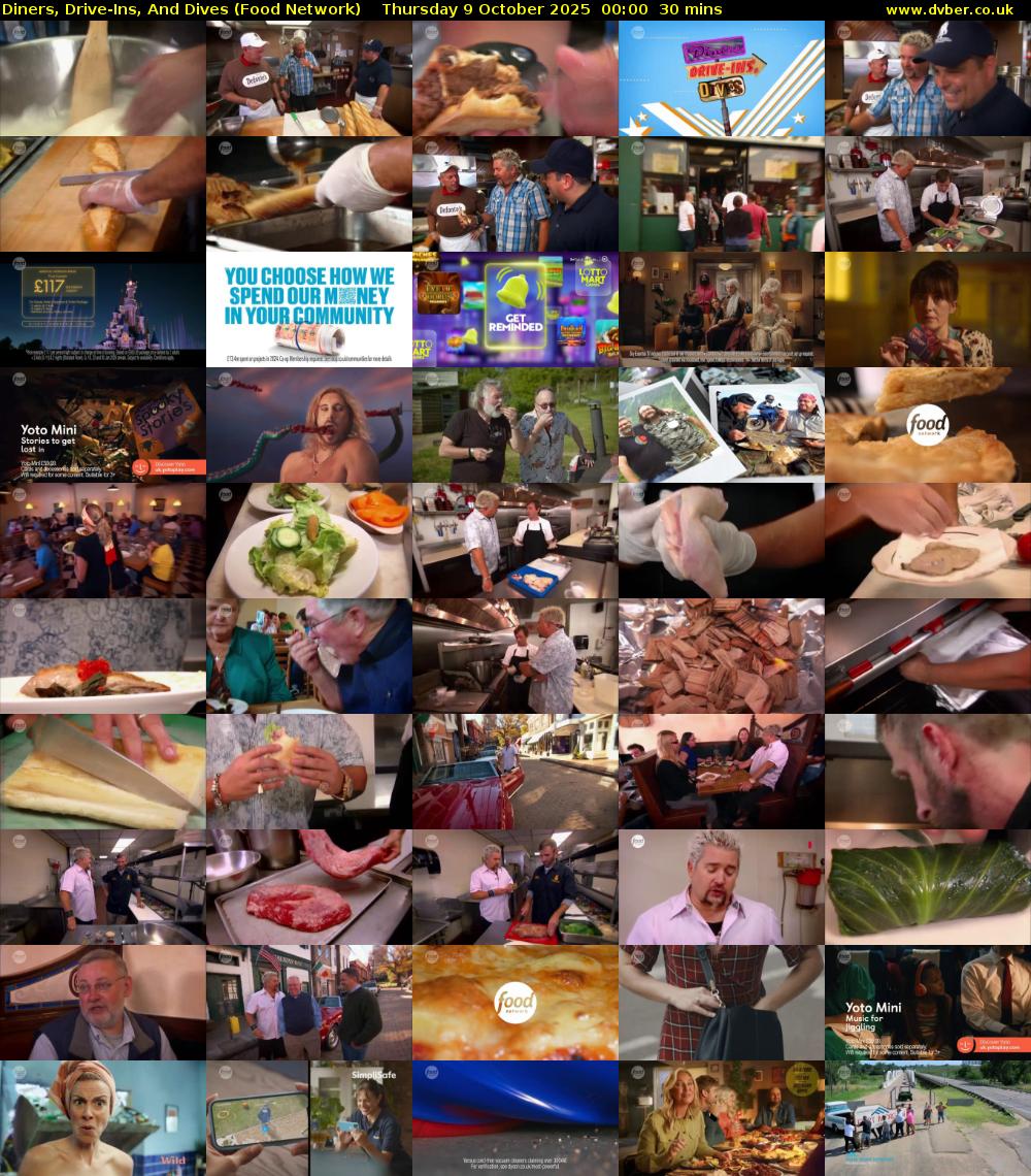 Diners, Drive-Ins, And Dives (Food Network) Thursday 9 October 2025 00:00 - 00:30
