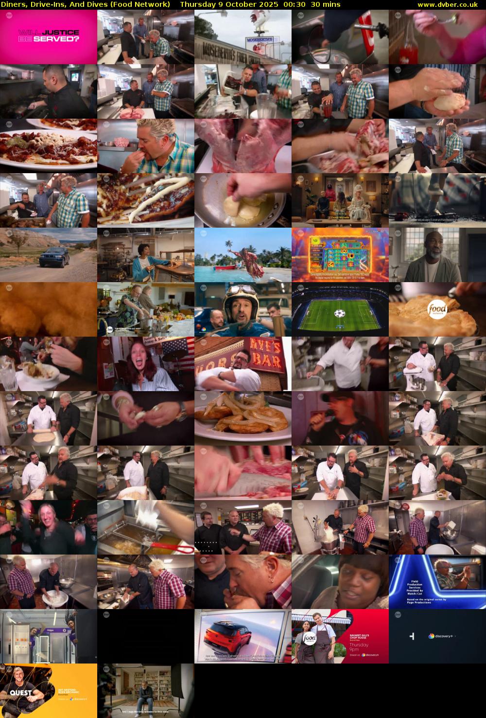 Diners, Drive-Ins, And Dives (Food Network) Thursday 9 October 2025 00:30 - 01:00