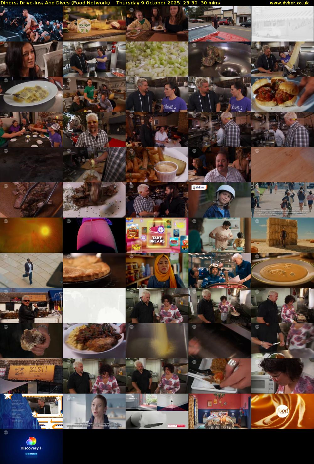 Diners, Drive-Ins, And Dives (Food Network) Thursday 9 October 2025 23:30 - 00:00