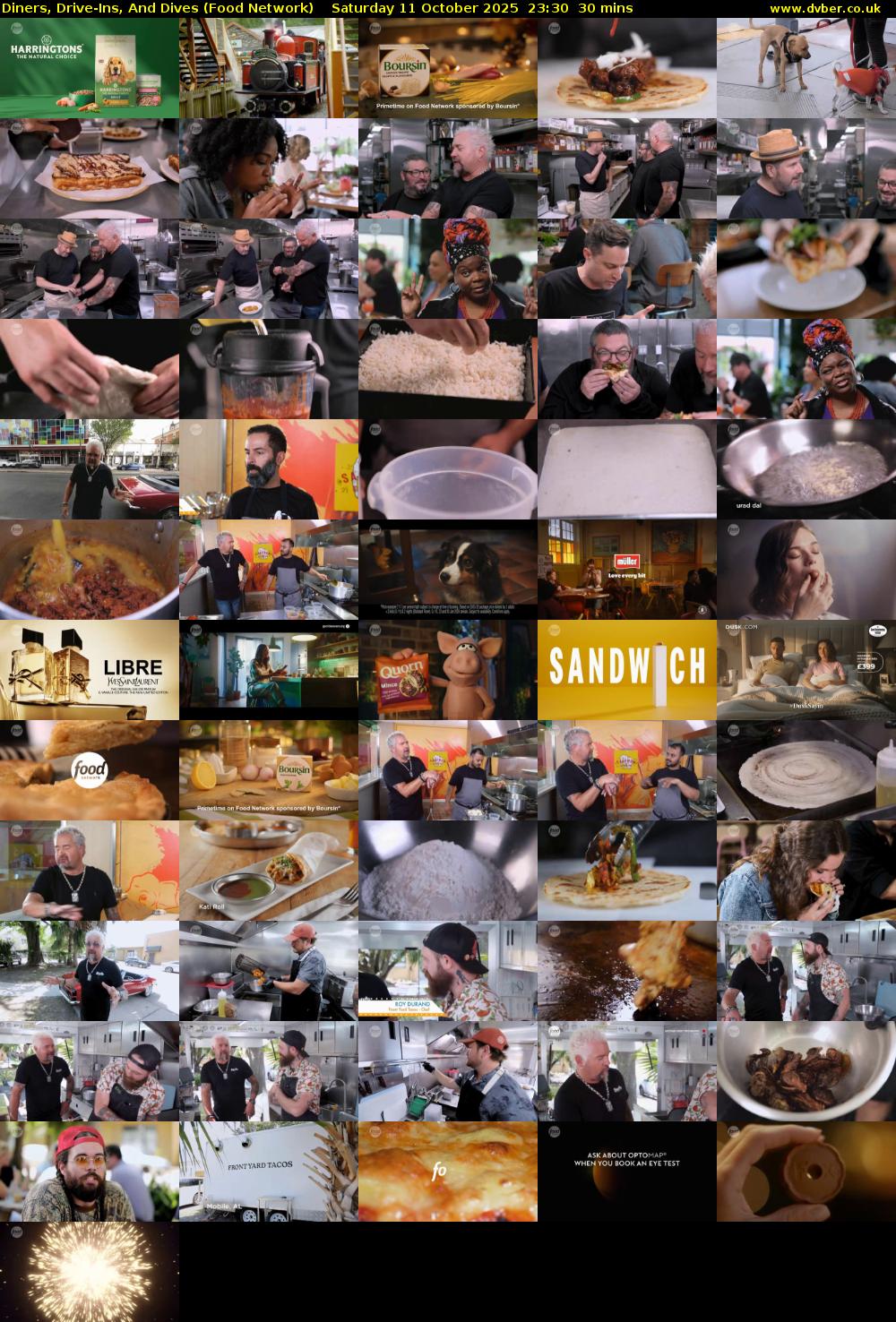 Diners, Drive-Ins, And Dives (Food Network) Saturday 11 October 2025 23:30 - 00:00