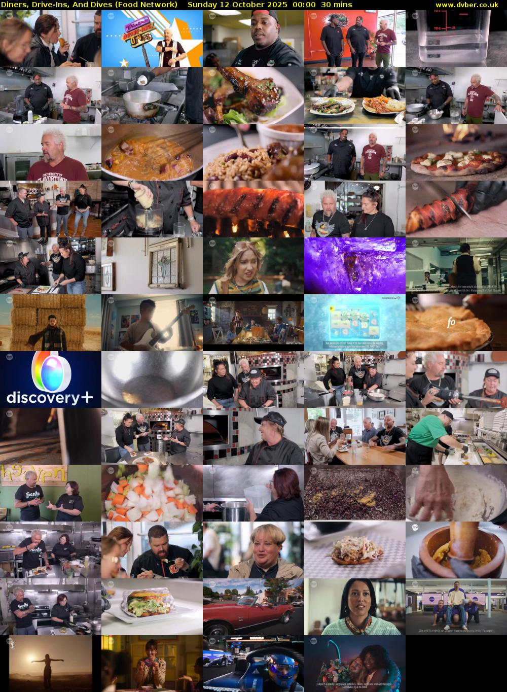 Diners, Drive-Ins, And Dives (Food Network) Sunday 12 October 2025 00:00 - 00:30