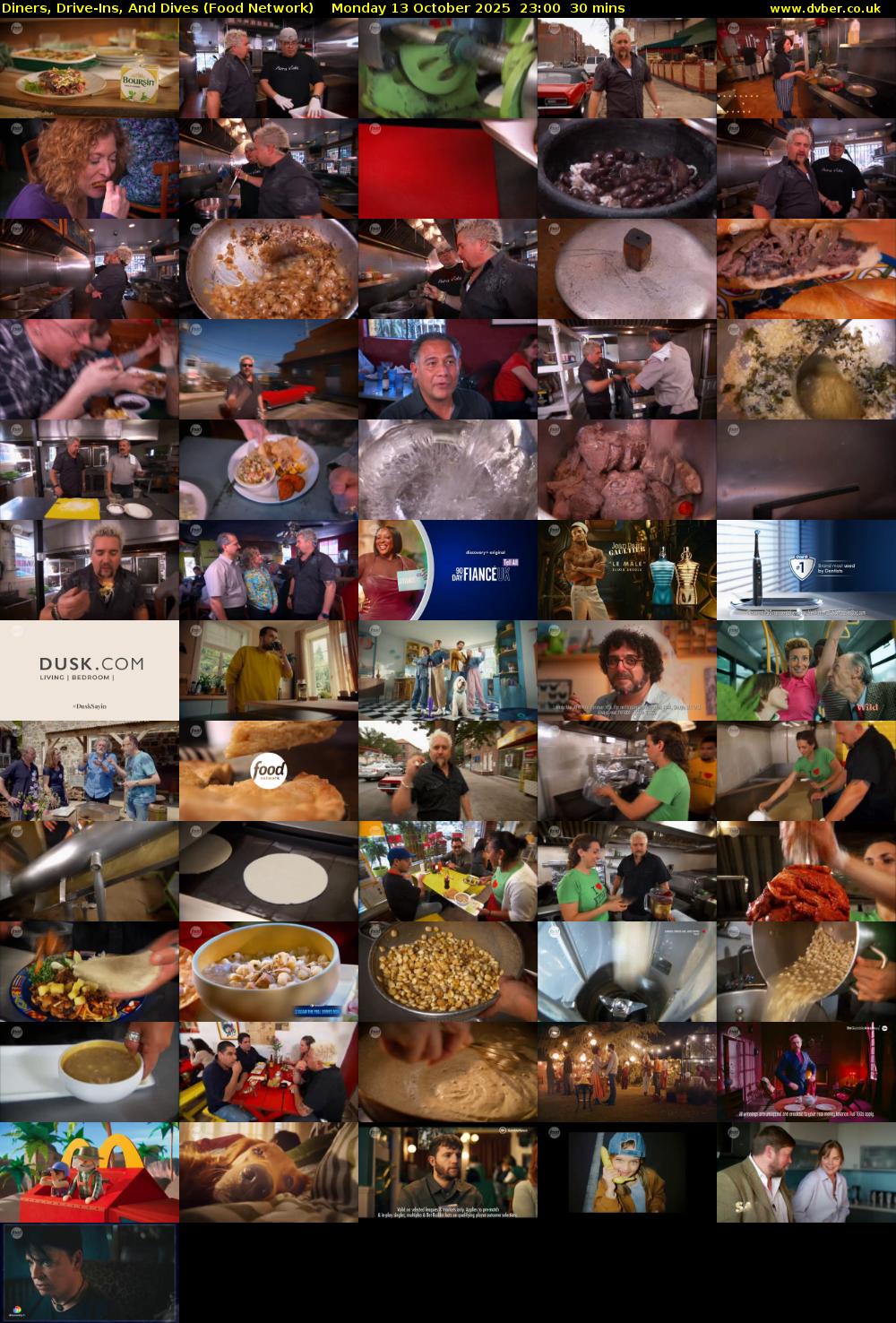 Diners, Drive-Ins, And Dives (Food Network) Monday 13 October 2025 23:00 - 23:30