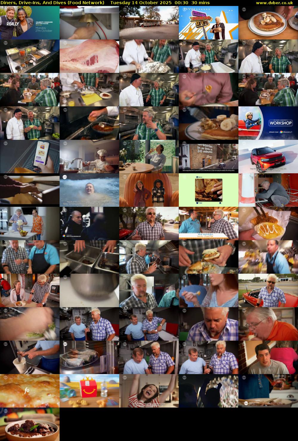 Diners, Drive-Ins, And Dives (Food Network) Tuesday 14 October 2025 00:30 - 01:00