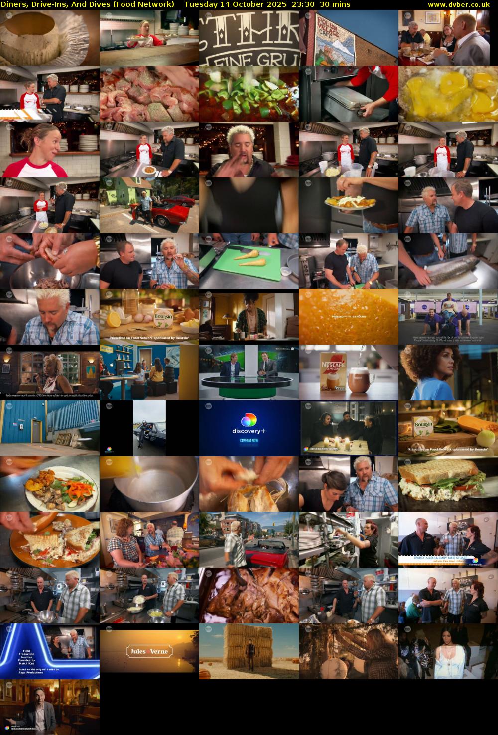 Diners, Drive-Ins, And Dives (Food Network) Tuesday 14 October 2025 23:30 - 00:00