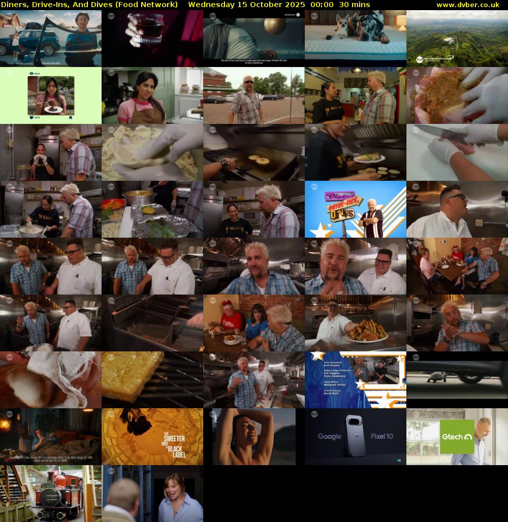 Diners, Drive-Ins, And Dives (Food Network) Wednesday 15 October 2025 00:00 - 00:30