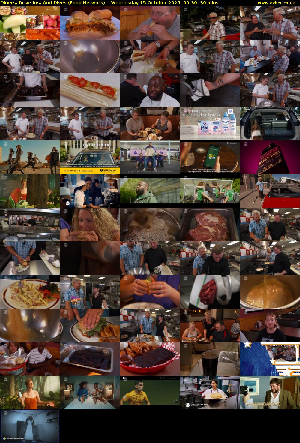 Diners, Drive-Ins, And Dives (Food Network) Wednesday 15 October 2025 00:30 - 01:00