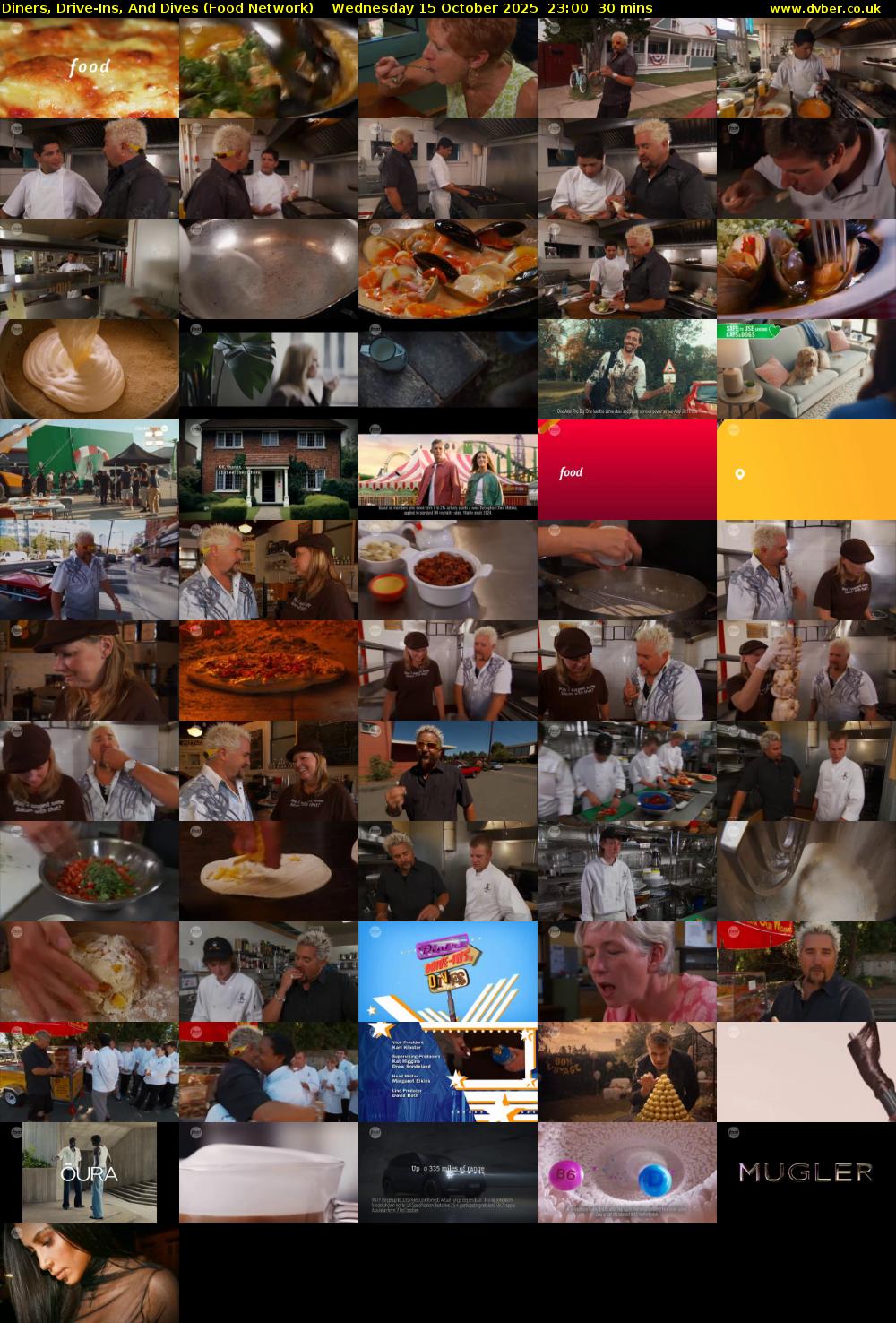 Diners, Drive-Ins, And Dives (Food Network) Wednesday 15 October 2025 23:00 - 23:30